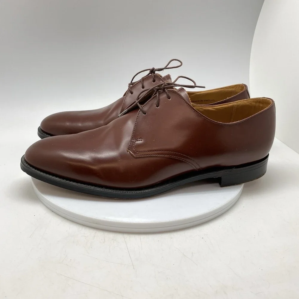 William Chatsworth Oxford Dress Shoes Mens 13 D Brown Leather England Preppy